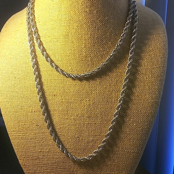 Monet Silver tone Rope Chain - Picture 2 of 4